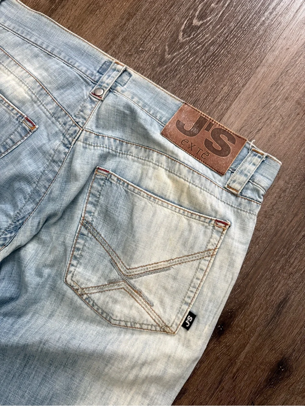 Vintage J'S Exte Y2K Made in Italy Light Blue Bootcut Men’s Lightweight Jeans